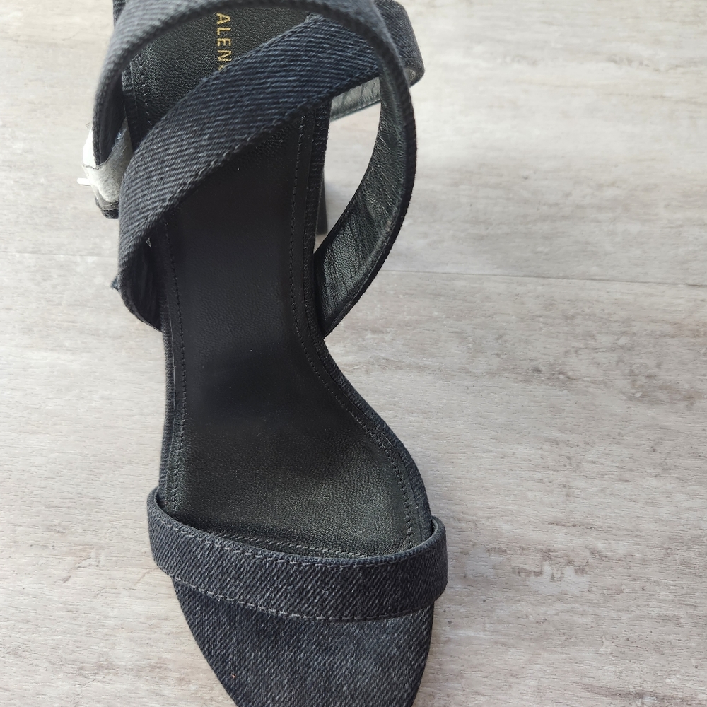 Balenciaga Black Denim Sandals